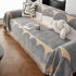Chenille Circular Motif Sofa Protector Cover, Sofa Slipcovers L Shape, Sectional Sofa Couch Covers - TaroTextile