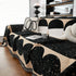 Chenille Circular Motif Sofa Protector Cover, Sofa Slipcovers L Shape, Sectional Sofa Couch Covers - TaroTextile