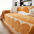Chenille Circular Motif Sofa Protector Cover, Sofa Slipcovers L Shape, Sectional Sofa Couch Covers - TaroTextile
