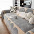 Chenille Circular Motif Sofa Protector Cover, Sofa Slipcovers L Shape, Sectional Sofa Couch Covers - TaroTextile