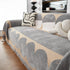 Chenille Circular Motif Sofa Protector Cover, Sofa Slipcovers L Shape, Sectional Sofa Couch Covers - TaroTextile