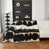 Chenille Circular Motif Sofa Protector Cover, Sofa Slipcovers L Shape, Sectional Sofa Couch Covers - TaroTextile