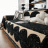 Chenille Circular Motif Sofa Protector Cover, Sofa Slipcovers L Shape, Sectional Sofa Couch Covers - TaroTextile