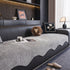 Chenille Couch Cover with Scalloped Edge, Non-Slip Modular Slipcover Sectional - TaroTextile
