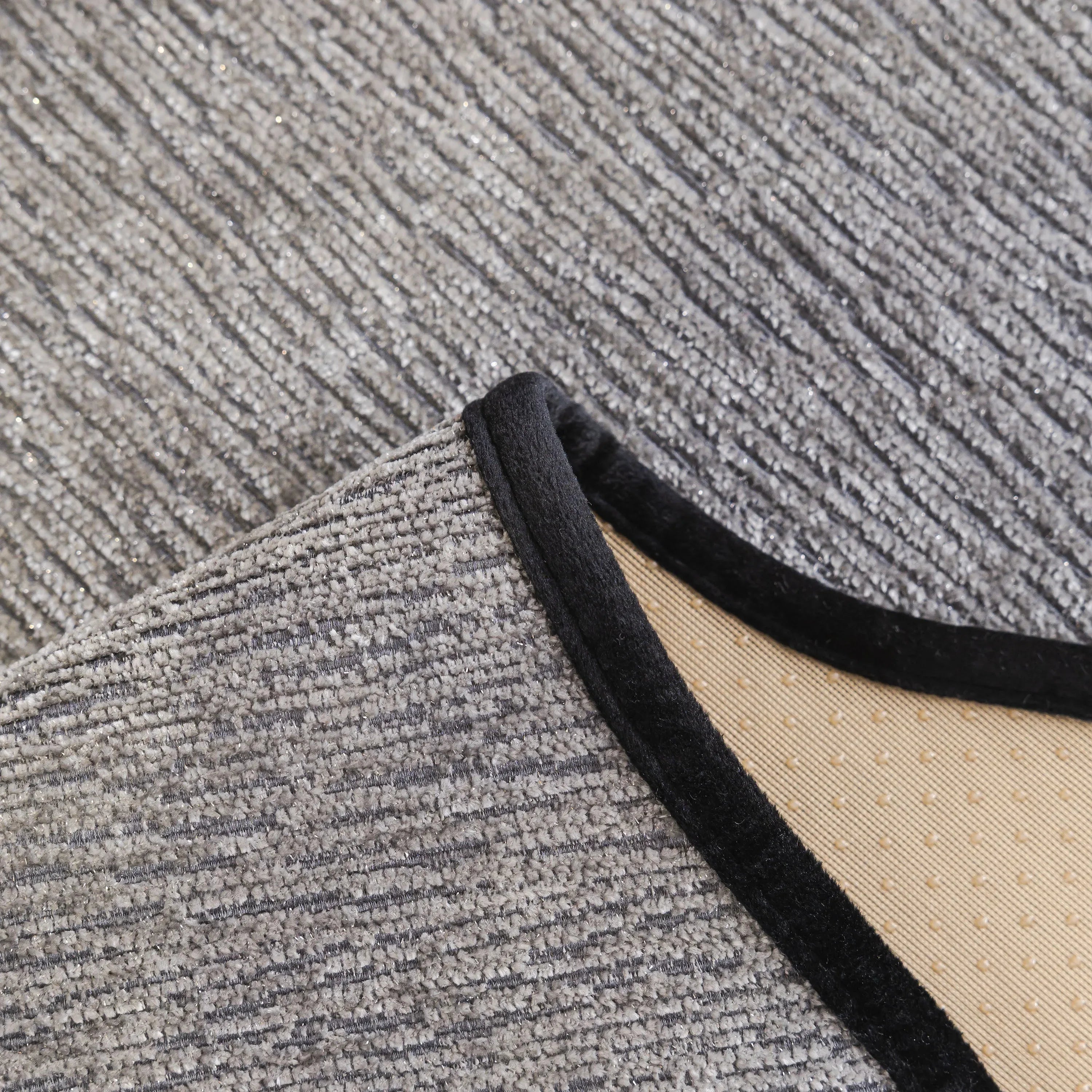 Chenille Couch Cover with Scalloped Edge, Non-Slip Modular Slipcover Sectional - TaroTextile