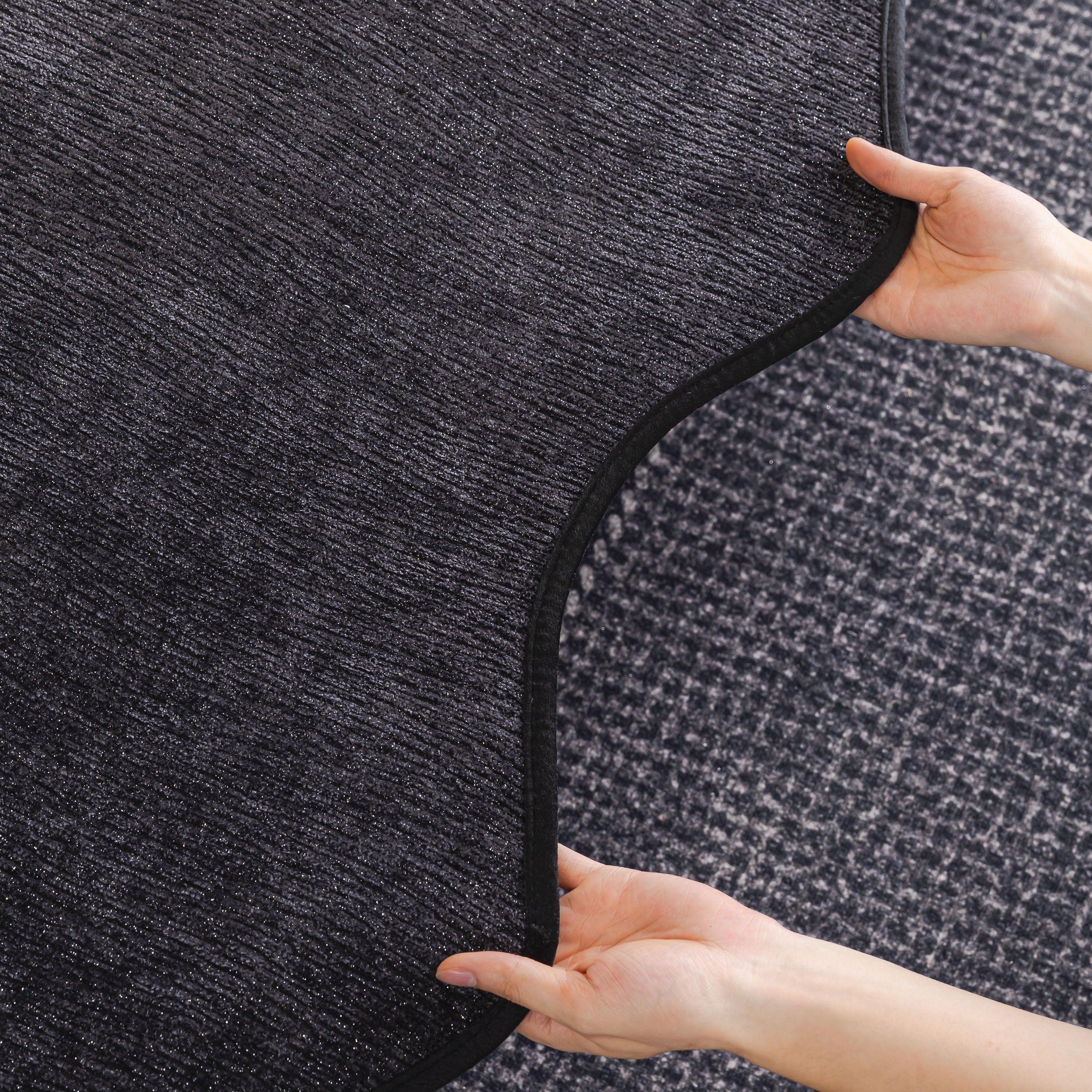 Chenille Couch Cover with Scalloped Edge, Non-Slip Modular Slipcover Sectional - TaroTextile