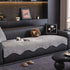 Chenille Couch Cover with Scalloped Edge, Non-Slip Modular Slipcover Sectional - TaroTextile