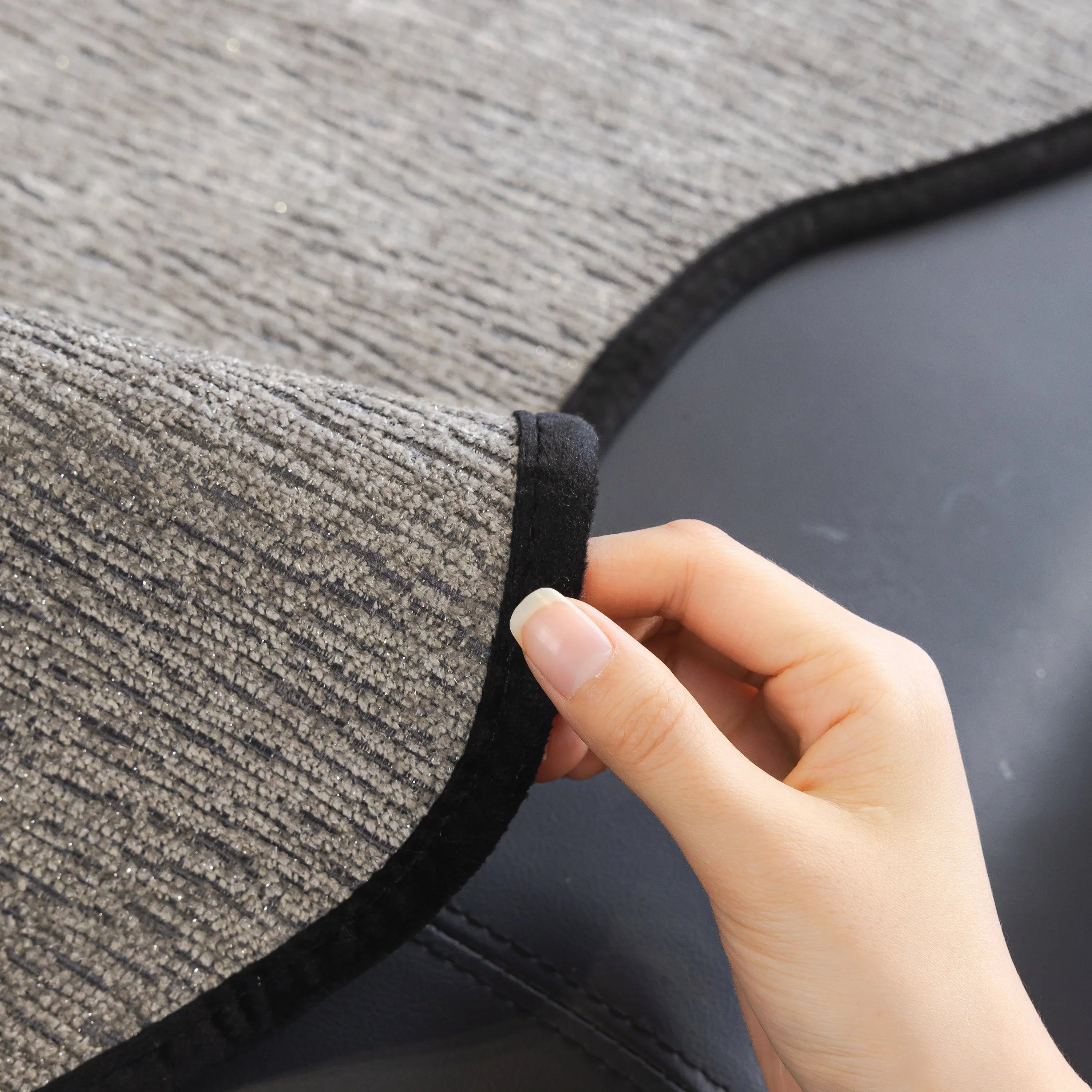 Chenille Couch Cover with Scalloped Edge, Non-Slip Modular Slipcover Sectional - TaroTextile