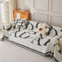 Chenille Jacquard Alphabet Sofa Blanket Cover, L Shape Sofa Cover, Reversible Couch Covers for Dogs - TaroTextile