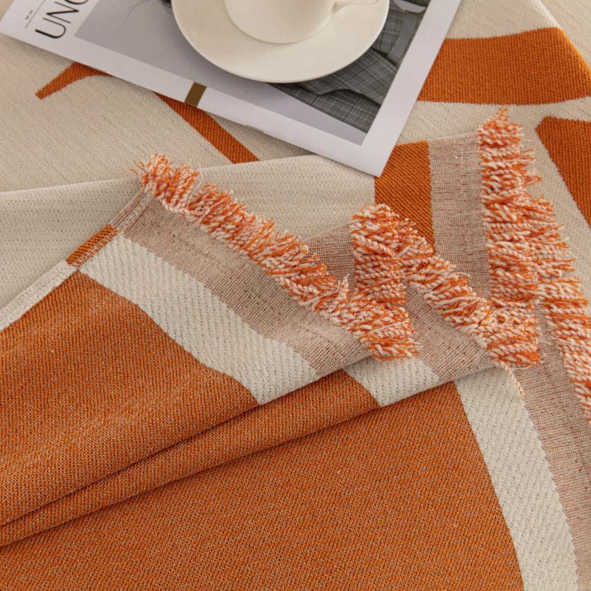 Chenille Jacquard Alphabet Sofa Blanket Cover, L Shape Sofa Cover, Reversible Couch Covers for Dogs - TaroTextile