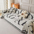 Chenille Jacquard Alphabet Sofa Blanket Cover, L Shape Sofa Cover, Reversible Couch Covers for Dogs - TaroTextile