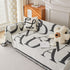 Chenille Jacquard Alphabet Sofa Blanket Cover, L Shape Sofa Cover, Reversible Couch Covers for Dogs - TaroTextile