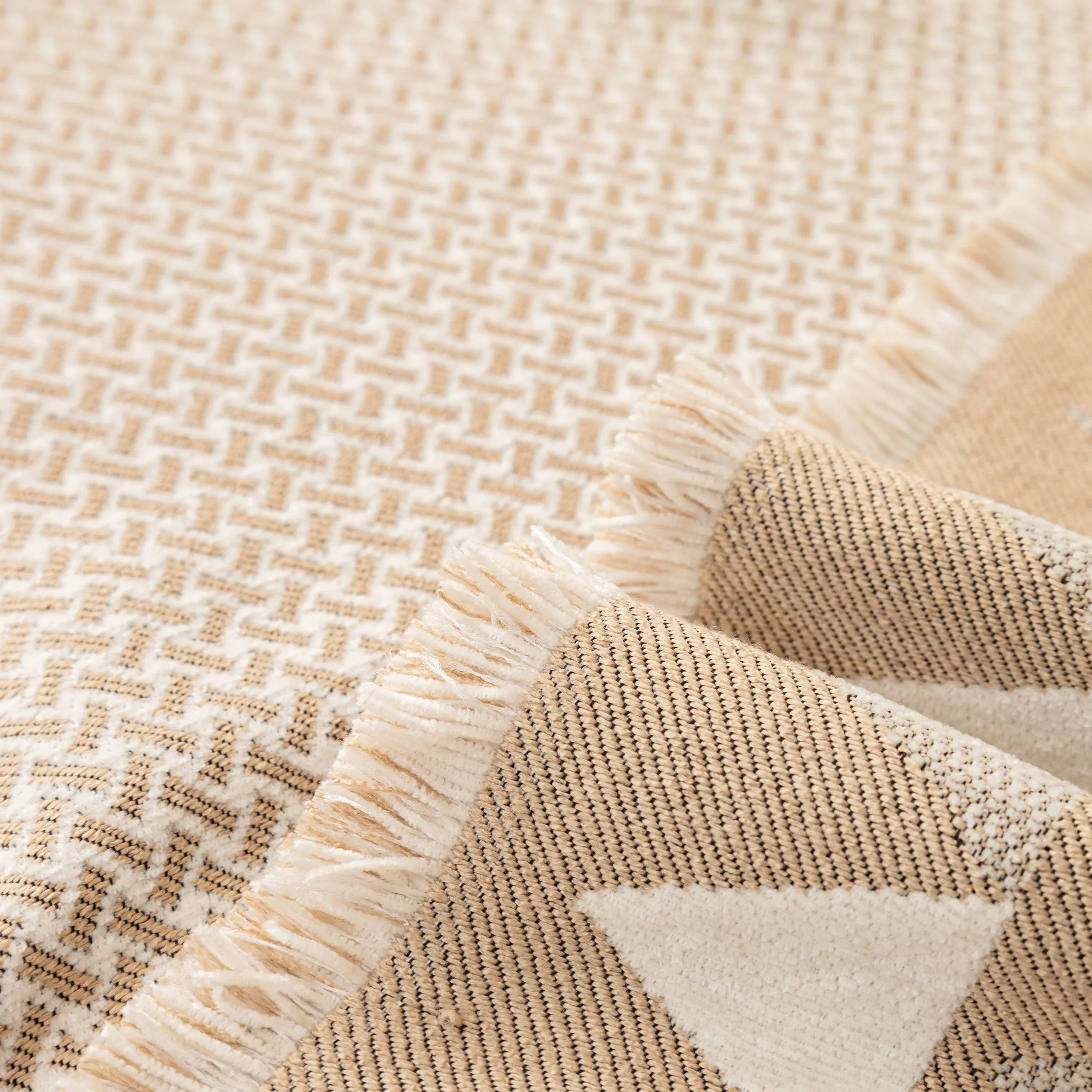 Chenille Jacquard Sofa Throw Blanket Cover Soft Polyester Weave Couch Throw Cover for Pets Dog Kids - TaroTextile