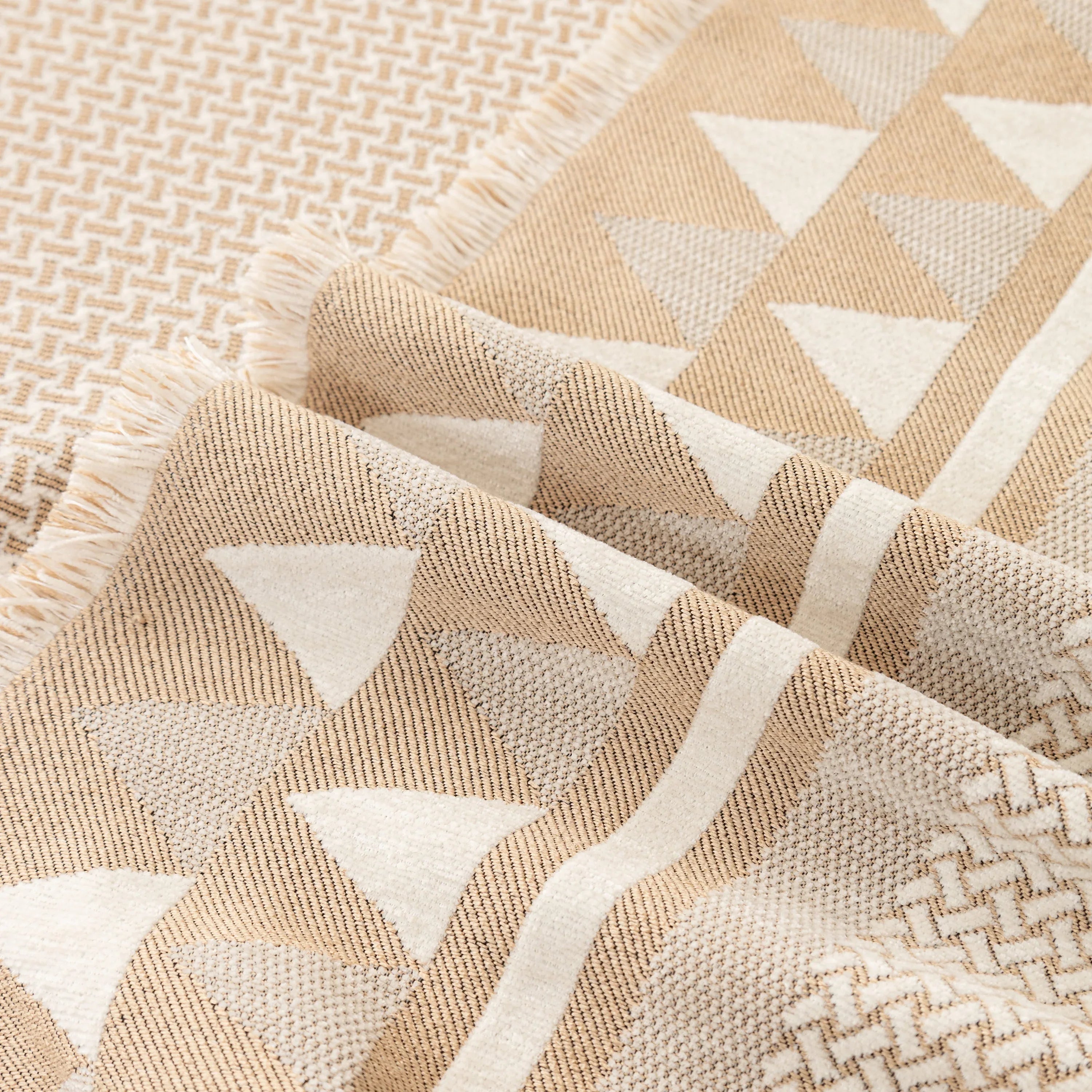 Chenille Jacquard Sofa Throw Blanket Cover Soft Polyester Weave Couch Throw Cover for Pets Dog Kids - TaroTextile