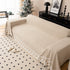 Chenille Jacquard Sofa Throw Blanket Cover Soft Polyester Weave Couch Throw Cover for Pets Dog Kids - TaroTextile