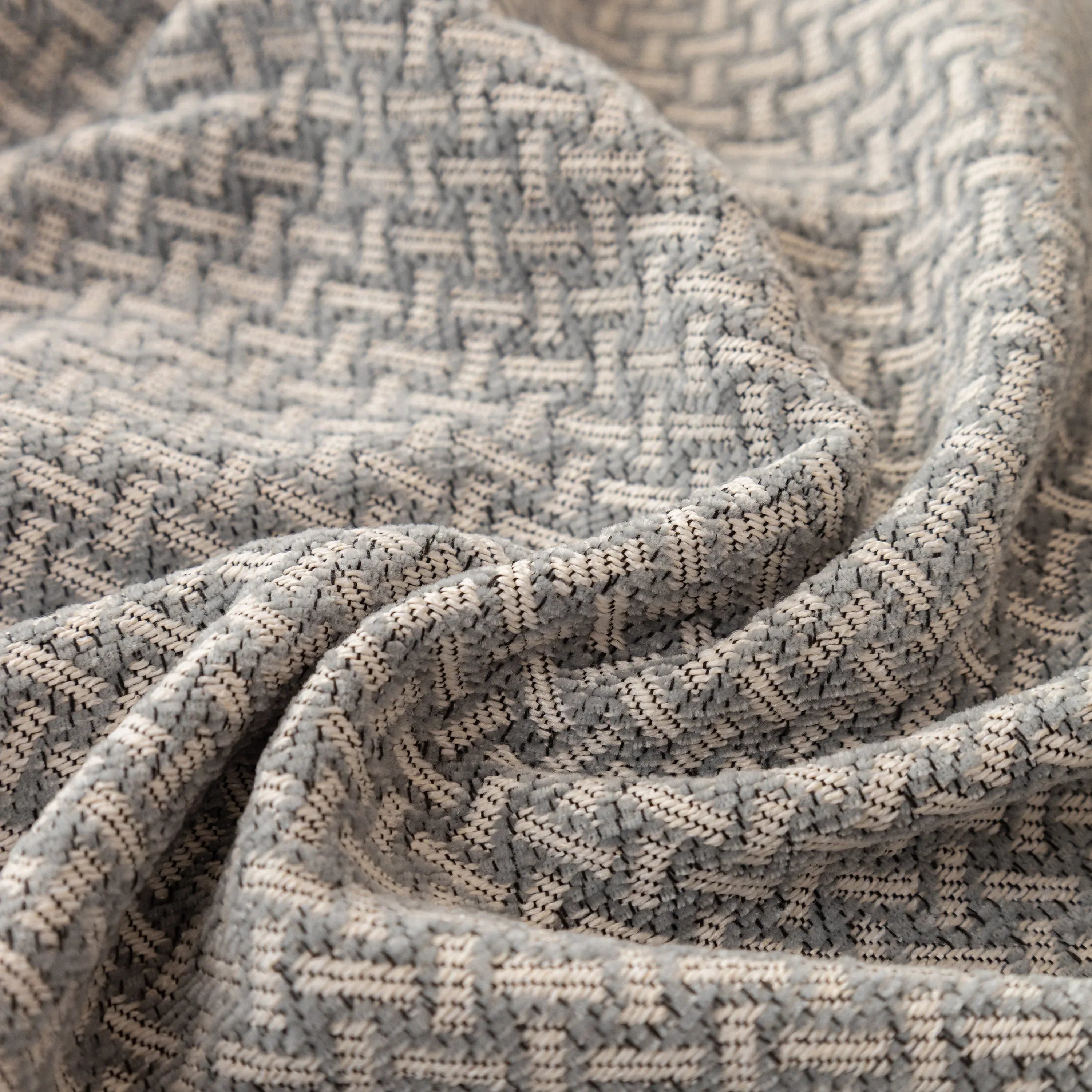 Chenille Jacquard Sofa Throw Blanket Cover Soft Polyester Weave Couch Throw Cover for Pets Dog Kids - TaroTextile