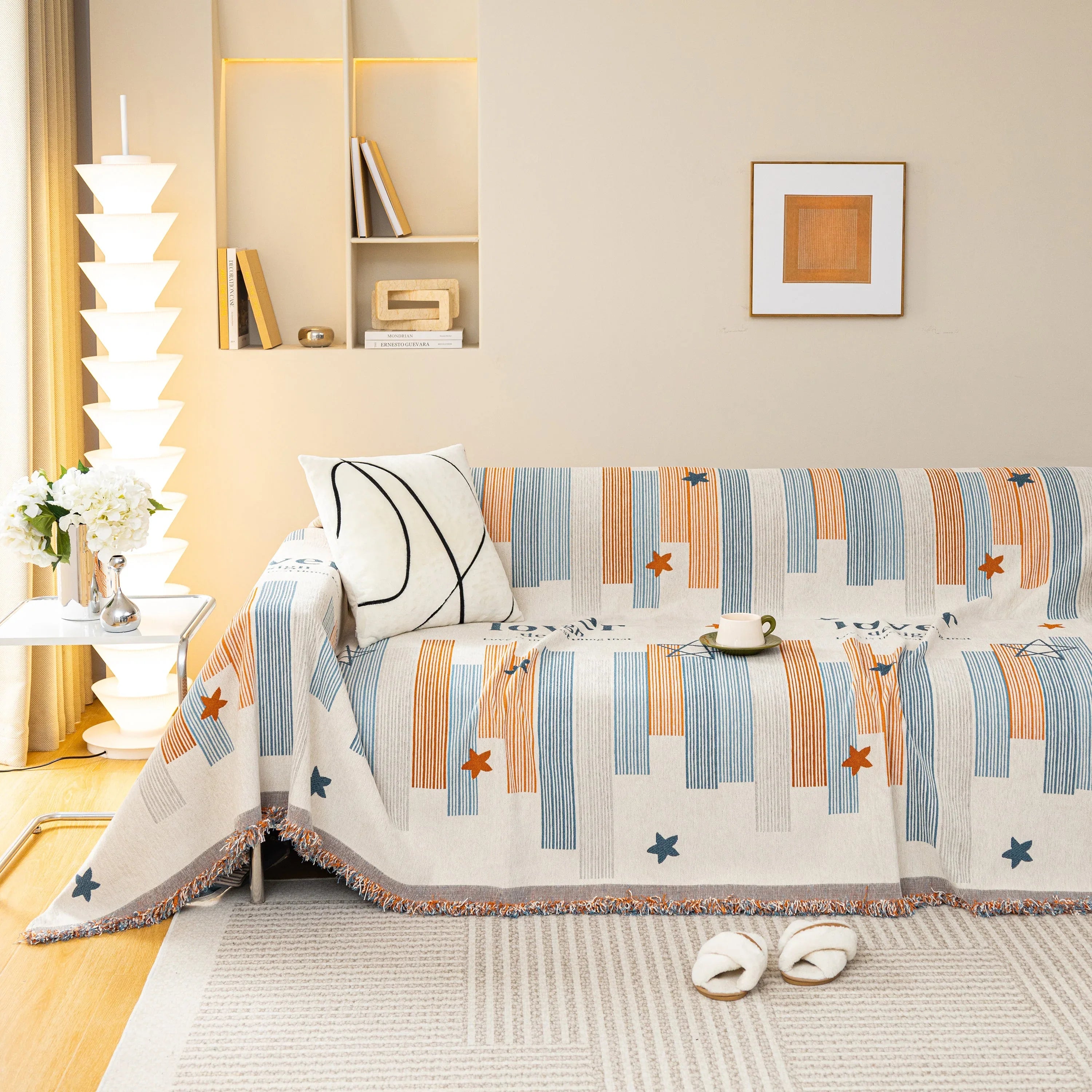Chenille Lover Sofa Cover Blanket, Couch Protector Blanket for Couches, Large Throw Blanket for Couch - TaroTextile
