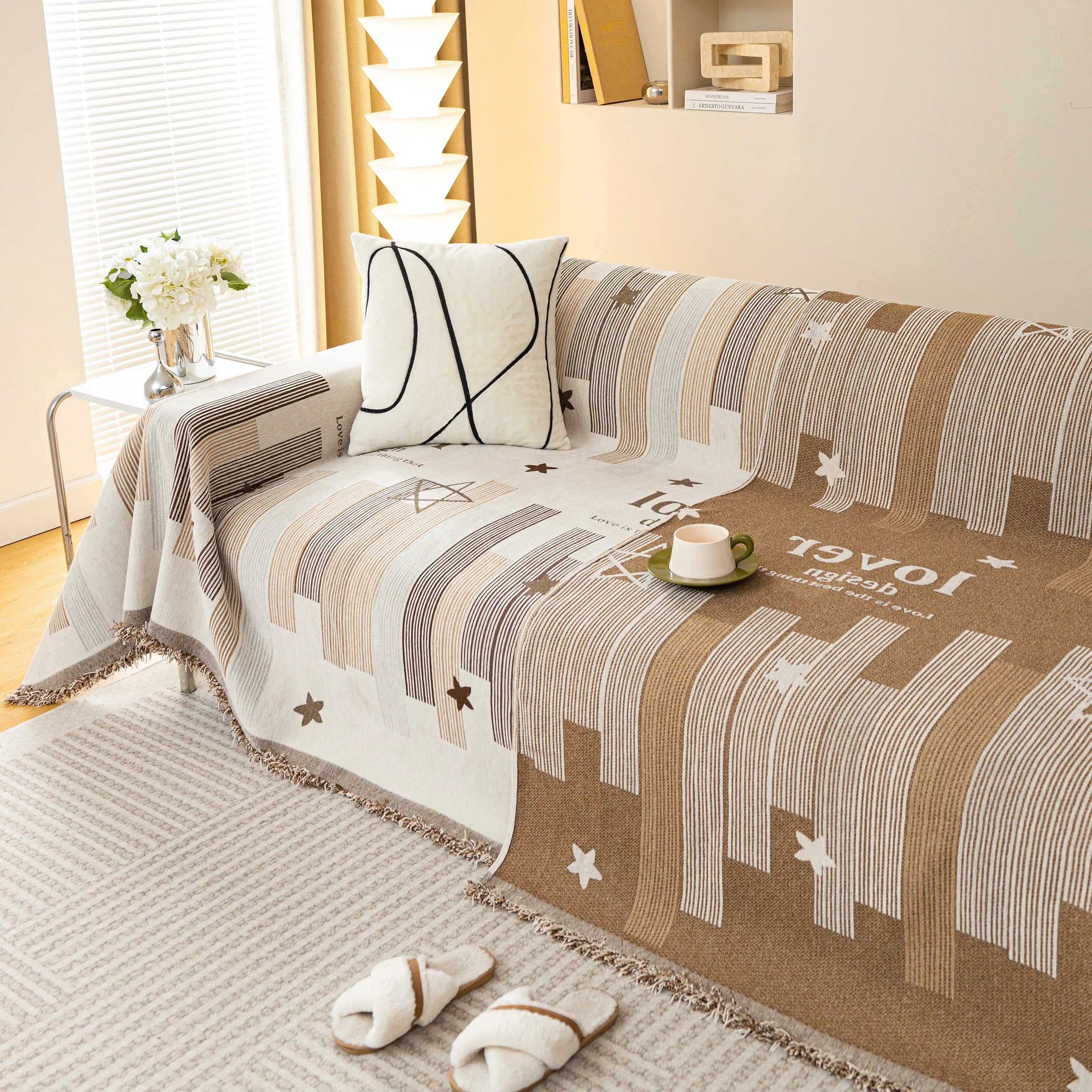 Chenille Lover Sofa Cover Blanket, Couch Protector Blanket for Couches, Large Throw Blanket for Couch - TaroTextile