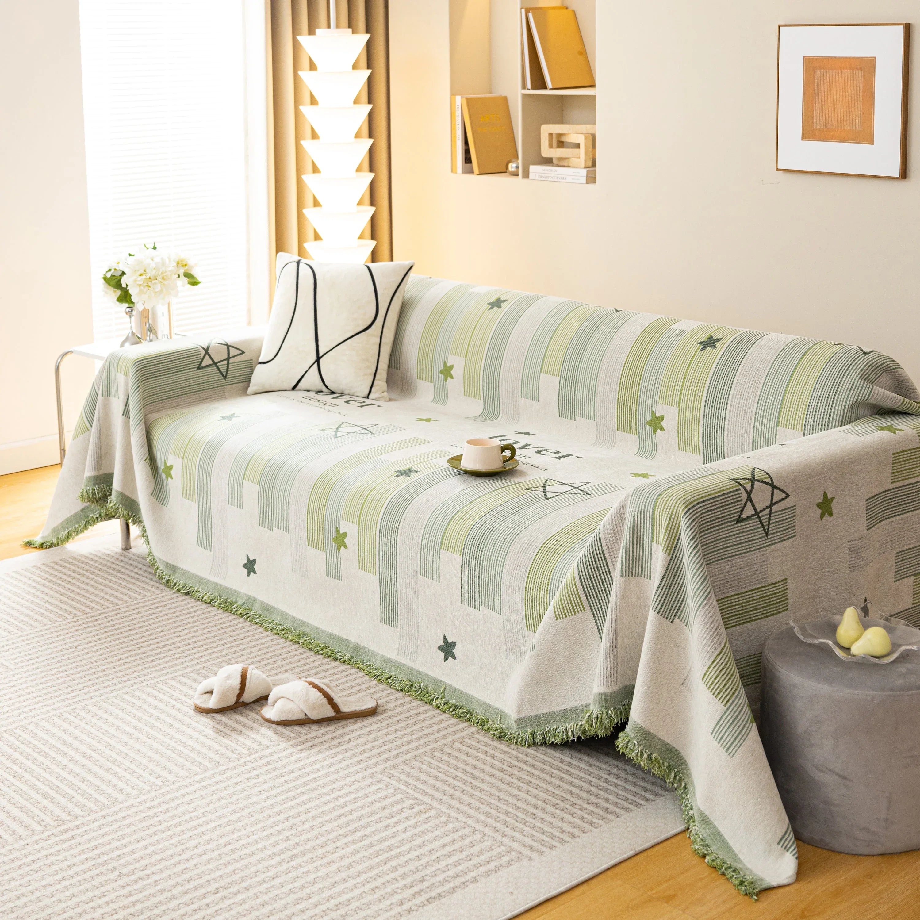 Chenille Lover Sofa Cover Blanket, Couch Protector Blanket for Couches, Large Throw Blanket for Couch - TaroTextile