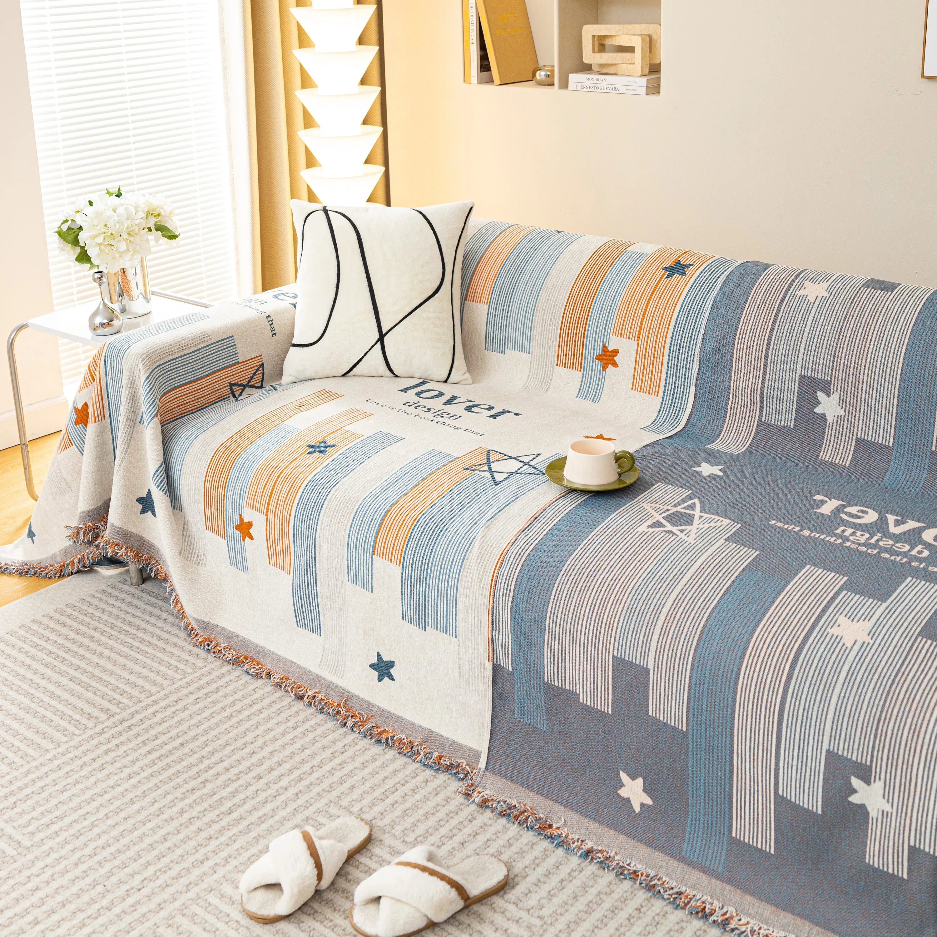 Chenille Lover Sofa Cover Blanket, Couch Protector Blanket for Couches, Large Throw Blanket for Couch - TaroTextile