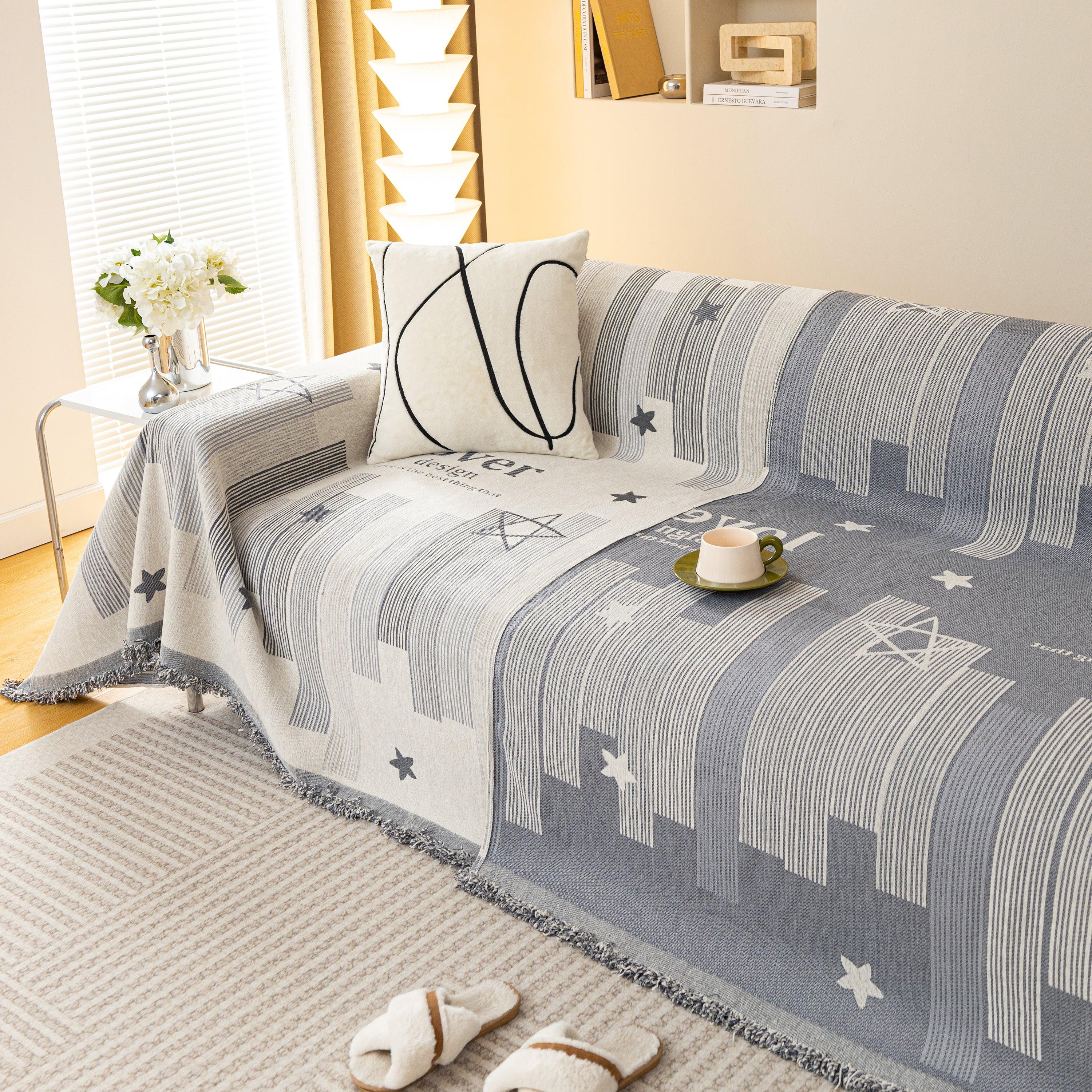 Chenille Lover Sofa Cover Blanket, Couch Protector Blanket for Couches, Large Throw Blanket for Couch - TaroTextile