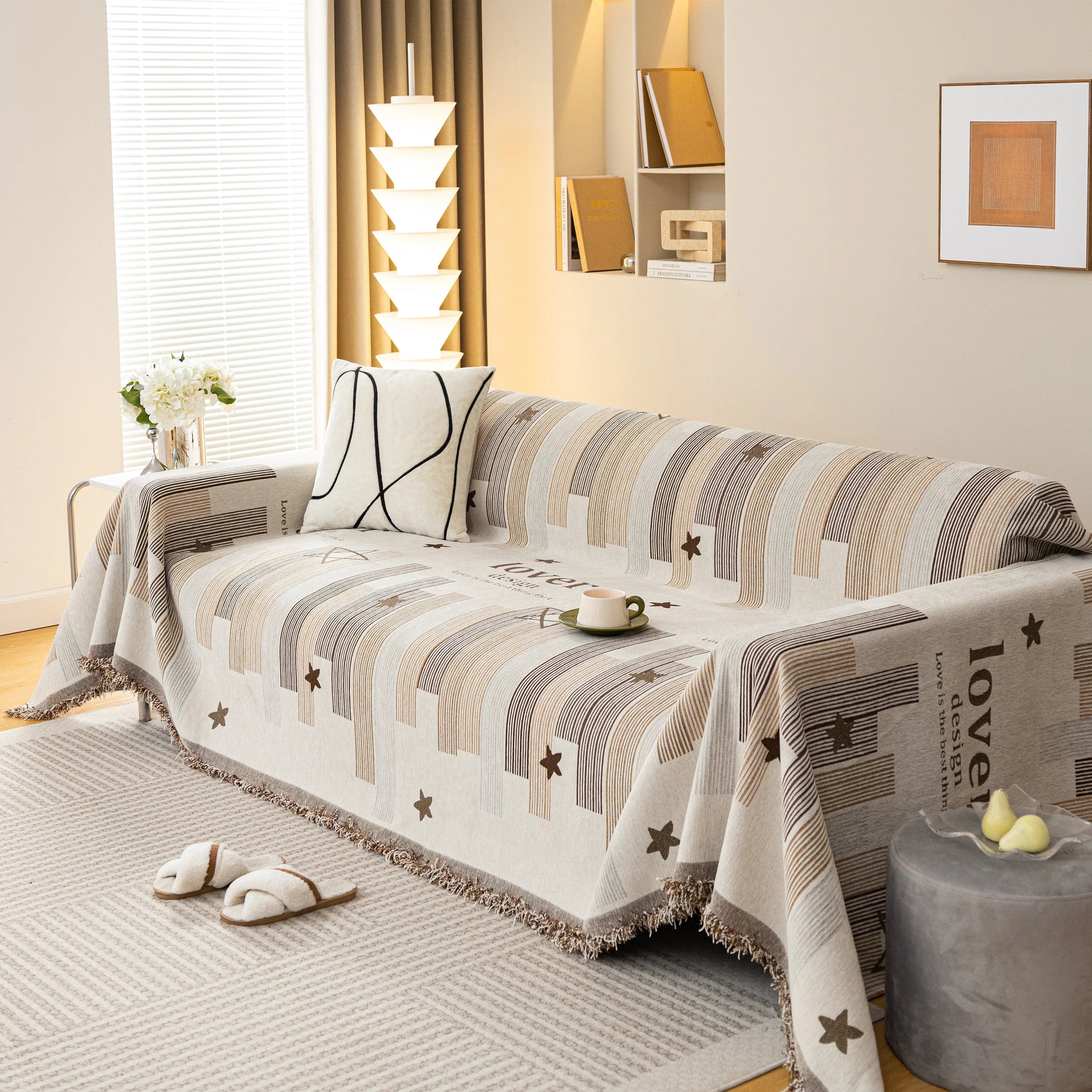 Chenille Lover Sofa Cover Blanket, Couch Protector Blanket for Couches, Large Throw Blanket for Couch - TaroTextile