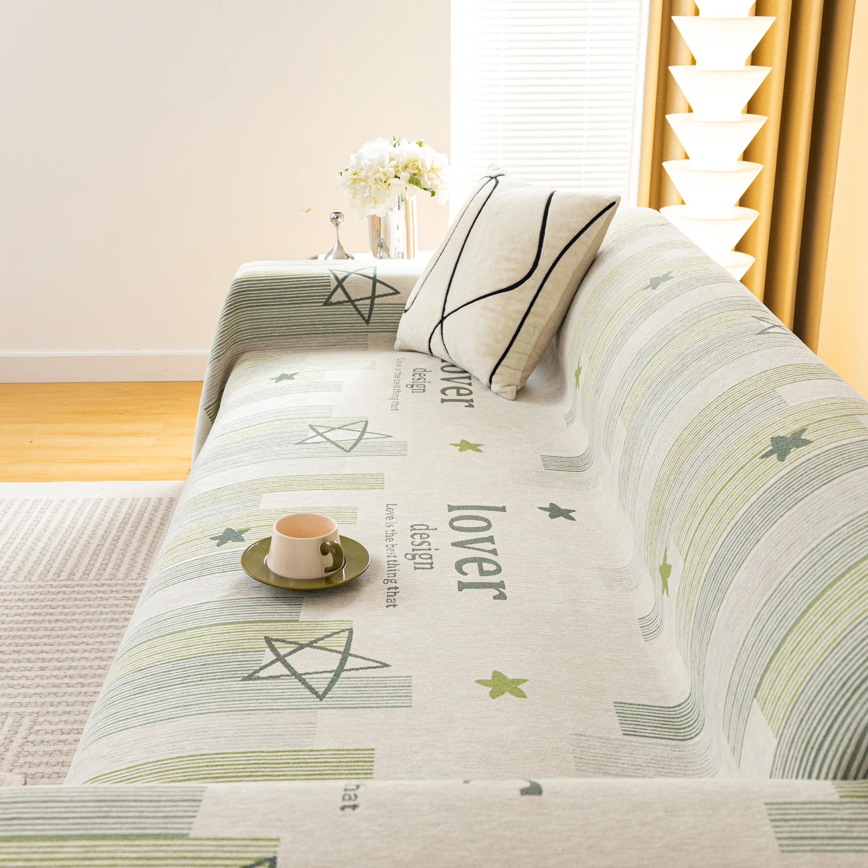 Chenille Lover Sofa Cover Blanket, Couch Protector Blanket for Couches, Large Throw Blanket for Couch - TaroTextile