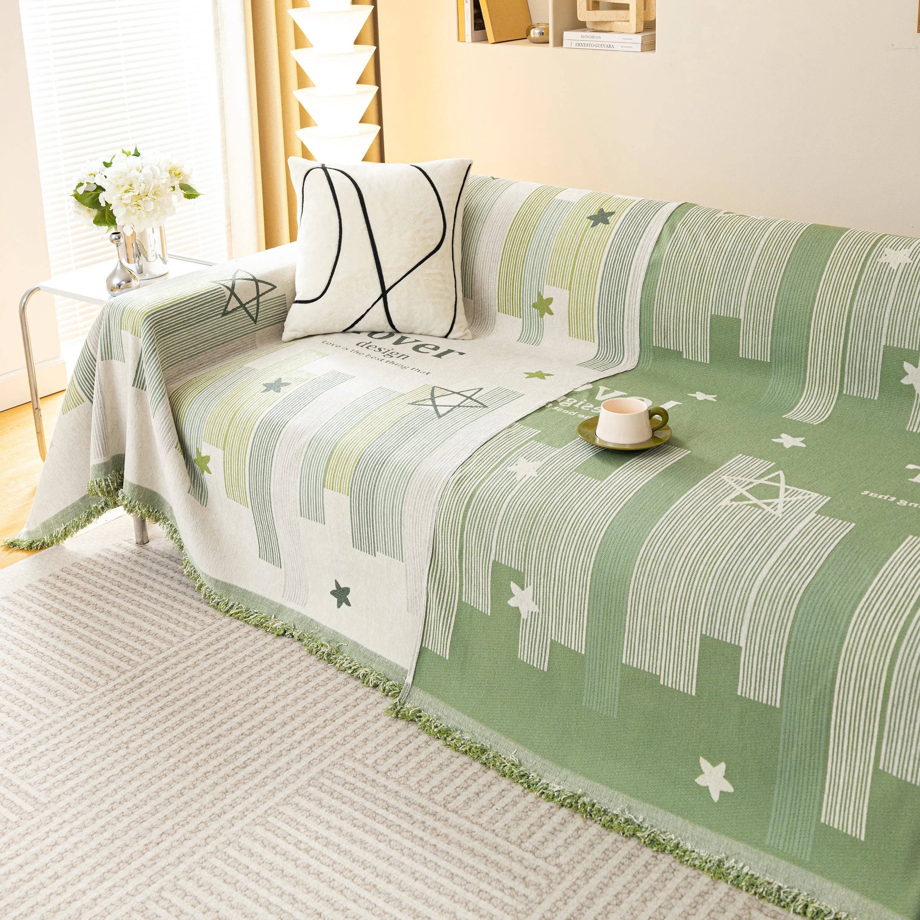Chenille Lover Sofa Cover Blanket, Couch Protector Blanket for Couches, Large Throw Blanket for Couch - TaroTextile
