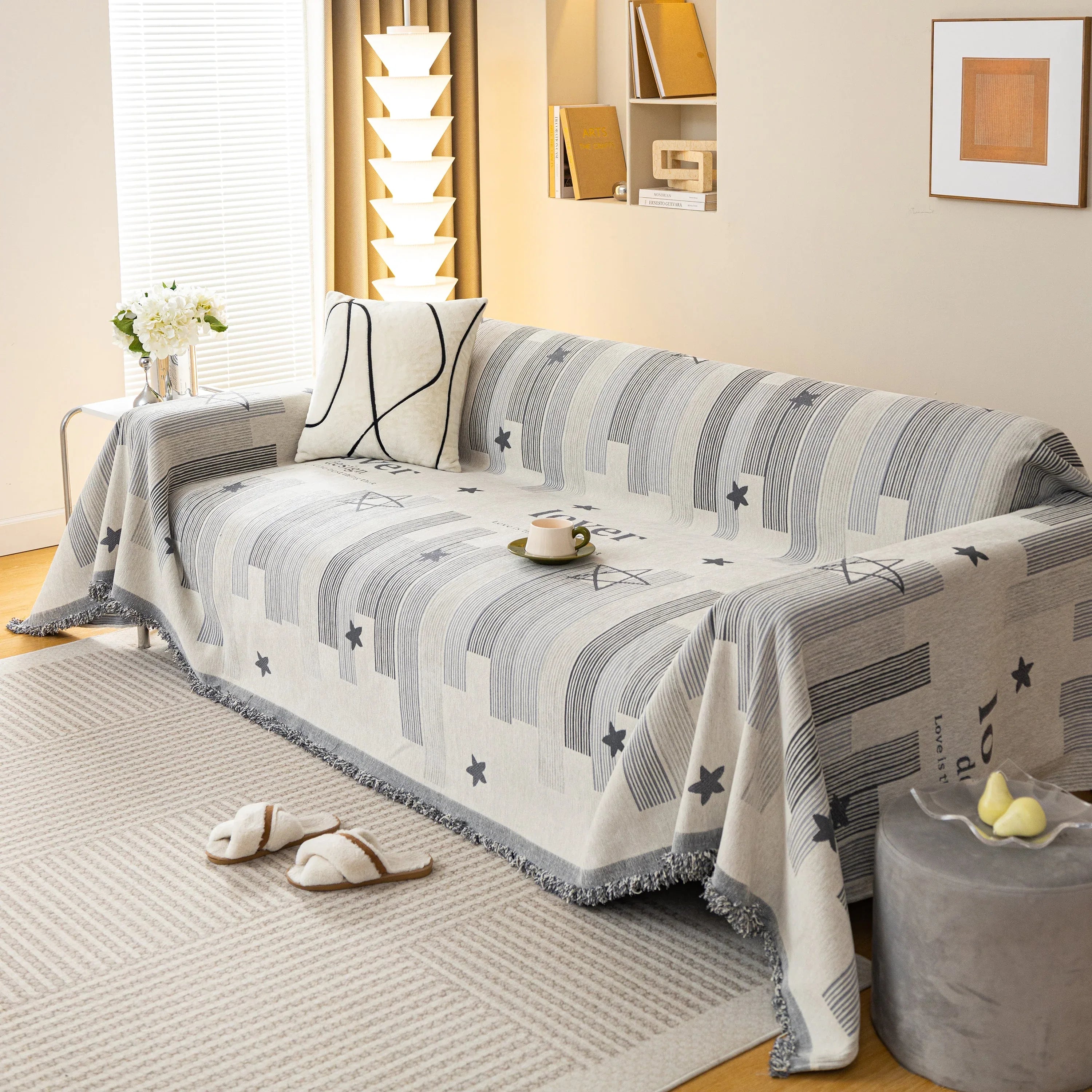 Chenille Lover Sofa Cover Blanket, Couch Protector Blanket for Couches, Large Throw Blanket for Couch - TaroTextile