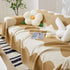 Chenille Minimalist Wavy Sofa Throw Cover, Cozy Blankets for Couch, Machine Washable Couch Protector - TaroTextile