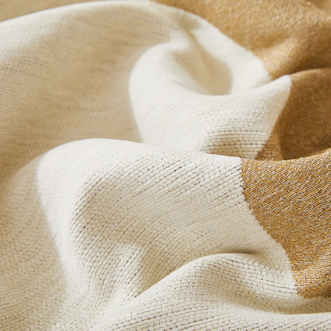 Chenille Minimalist Wavy Sofa Throw Cover, Cozy Blankets for Couch, Machine Washable Couch Protector - TaroTextile