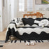 Chenille Minimalist Wavy Sofa Throw Cover, Cozy Blankets for Couch, Machine Washable Couch Protector - TaroTextile