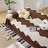 Chenille Minimalist Wavy Sofa Throw Cover, Cozy Blankets for Couch, Machine Washable Couch Protector - TaroTextile