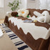 Chenille Minimalist Wavy Sofa Throw Cover, Cozy Blankets for Couch, Machine Washable Couch Protector - TaroTextile