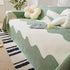 Chenille Minimalist Wavy Sofa Throw Cover, Cozy Blankets for Couch, Machine Washable Couch Protector - TaroTextile
