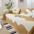 Chenille Minimalist Wavy Sofa Throw Cover, Cozy Blankets for Couch, Machine Washable Couch Protector - TaroTextile