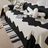 Chenille Minimalist Wavy Sofa Throw Cover, Cozy Blankets for Couch, Machine Washable Couch Protector - TaroTextile