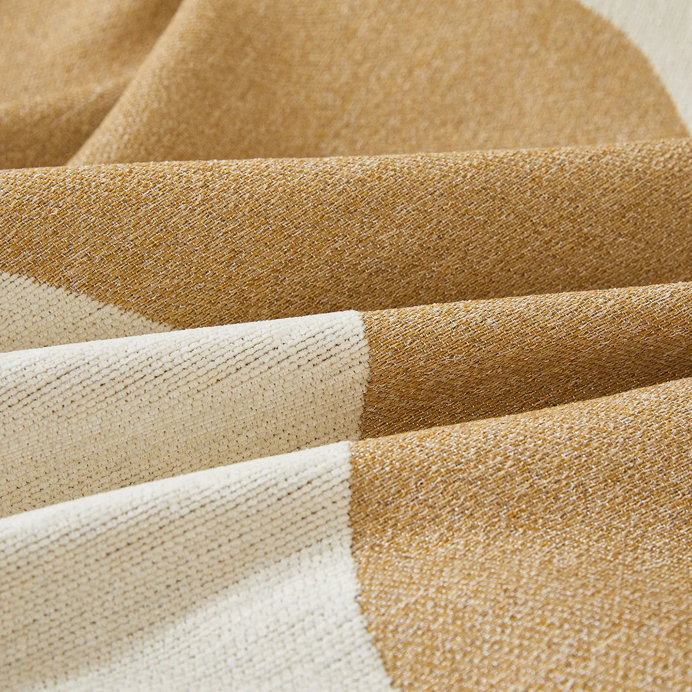 Chenille Minimalist Wavy Sofa Throw Cover, Cozy Blankets for Couch, Machine Washable Couch Protector - TaroTextile