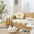 Chenille Minimalist Wavy Sofa Throw Cover, Cozy Blankets for Couch, Machine Washable Couch Protector - TaroTextile