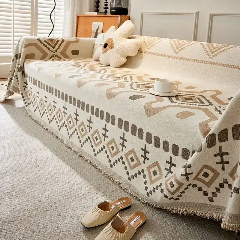 Chenille Sofa Blanket Sectional Sofa Cover Universal Anti-cat Scratch Sofa Slipcovers - TaroTextile