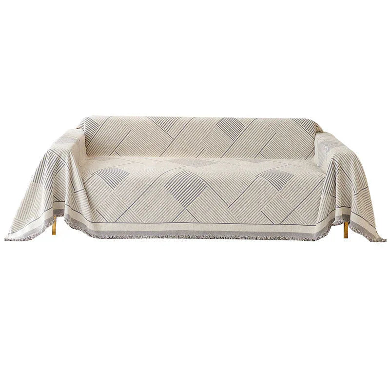 Chenille Sofa Cover Anti-scratch Sectional Couch Cover Universal Sofa Slipcover Blanket - TaroTextile