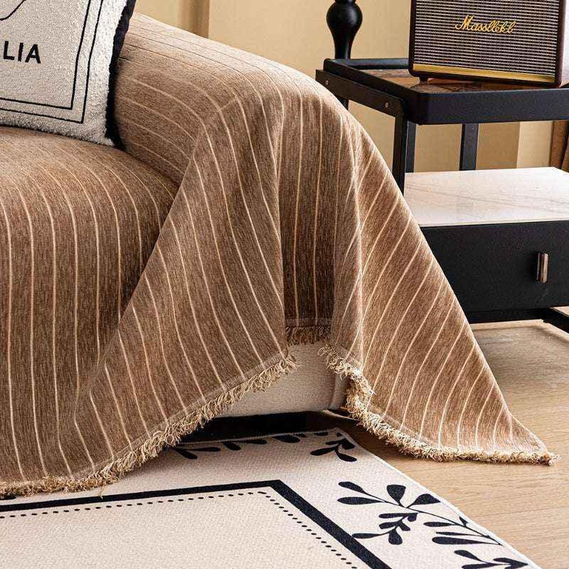 Chenille Sofa Cover Durable Sofa Protector Cat Scratch-proof Chair Couch Cover - TaroTextile