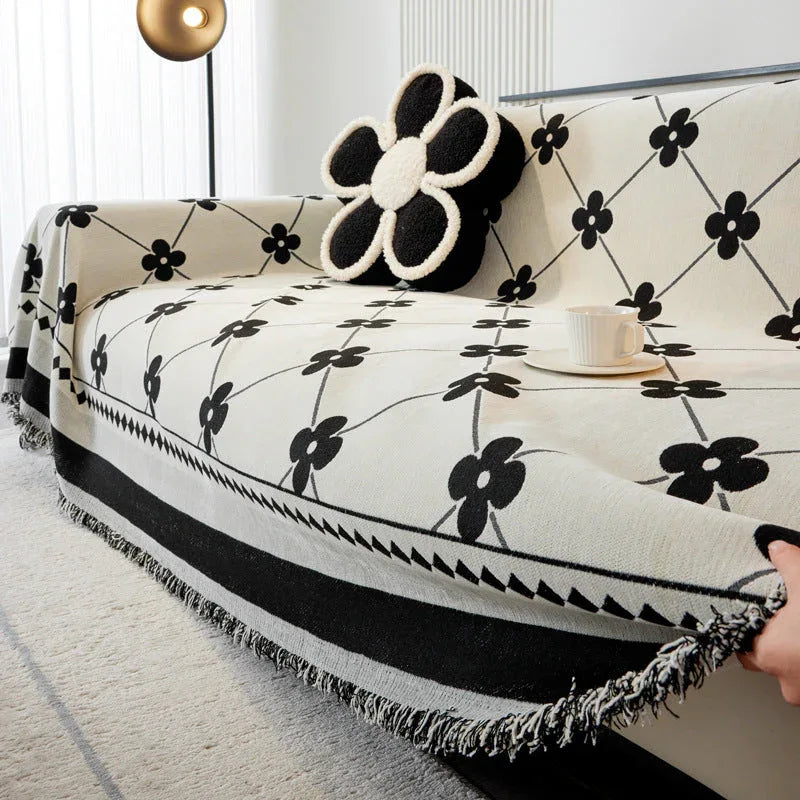 Chenille Sofa Cover Soft Sofa Protector Durable Cat Scratch-proof Chair Couch Cover - TaroTextile