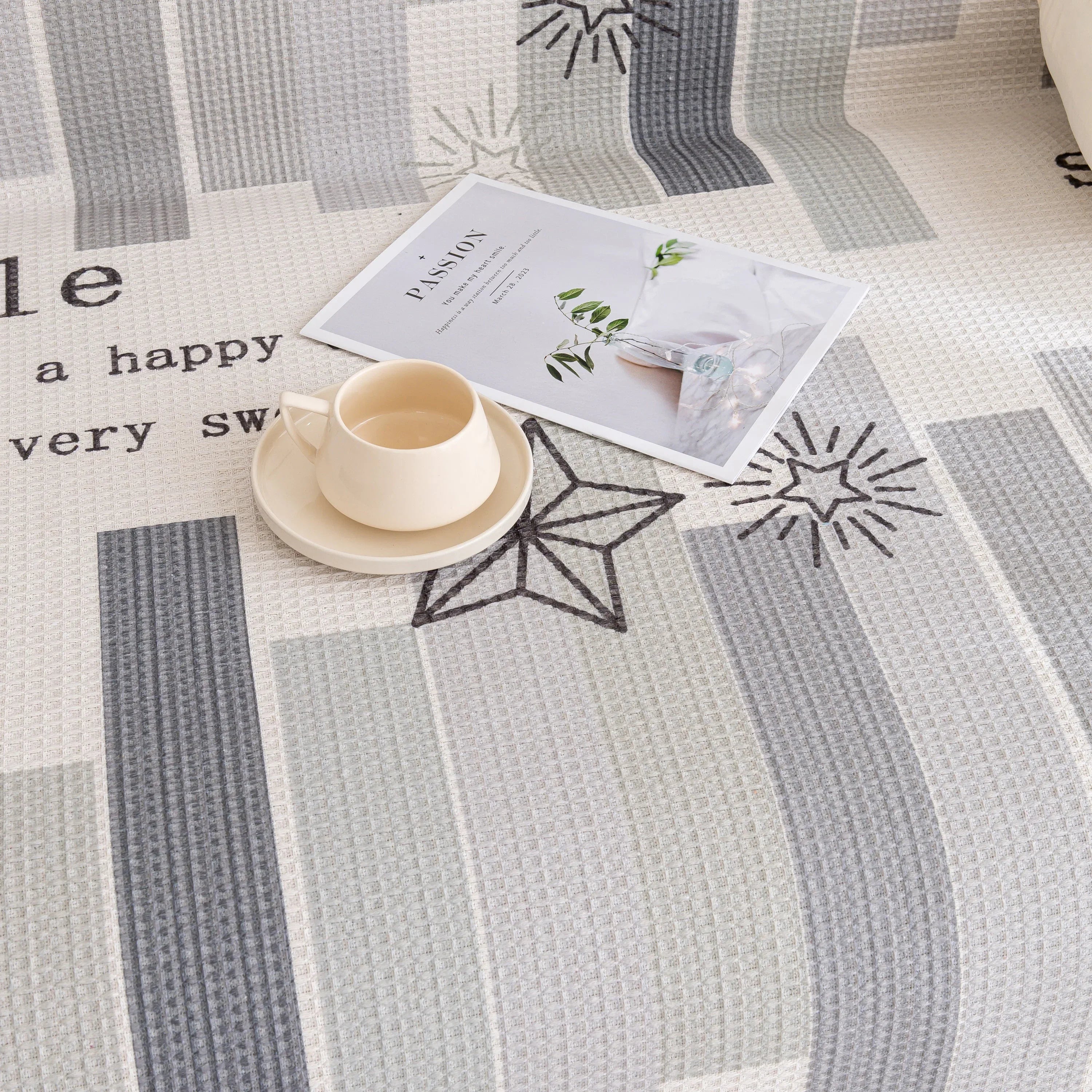 Chenille Sofa Cover Throw, Smile Couch Cover Blanket Throws for Couches, Soft Sofa Towel - TaroTextile