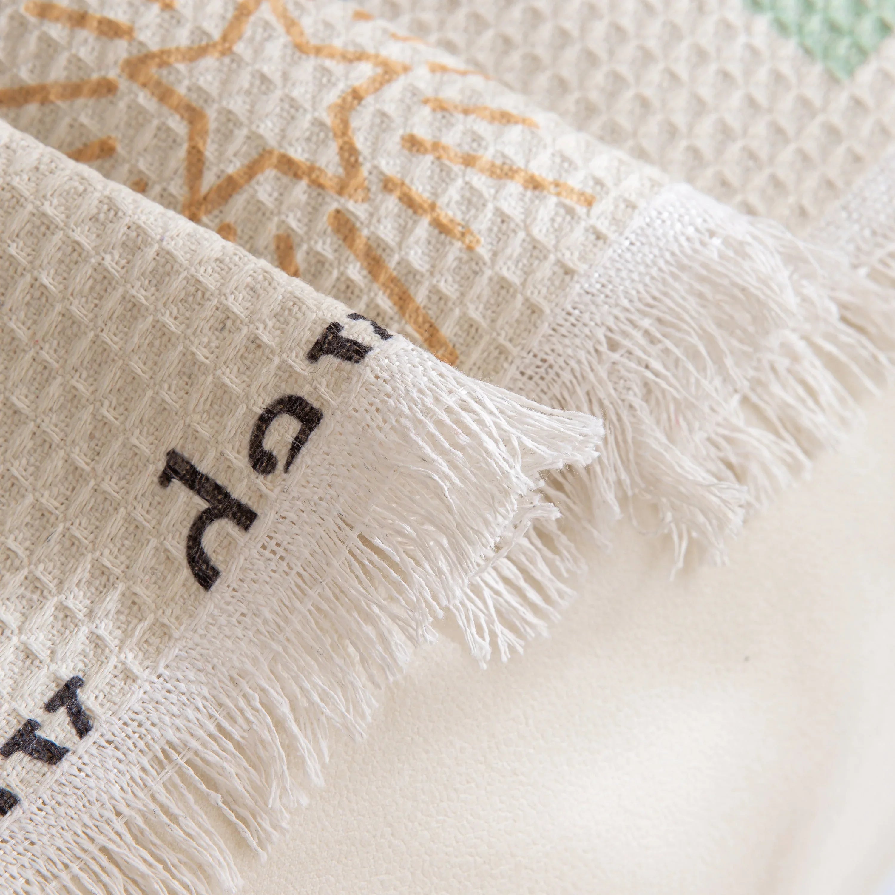 Chenille Sofa Cover Throw, Smile Couch Cover Blanket Throws for Couches, Soft Sofa Towel - TaroTextile