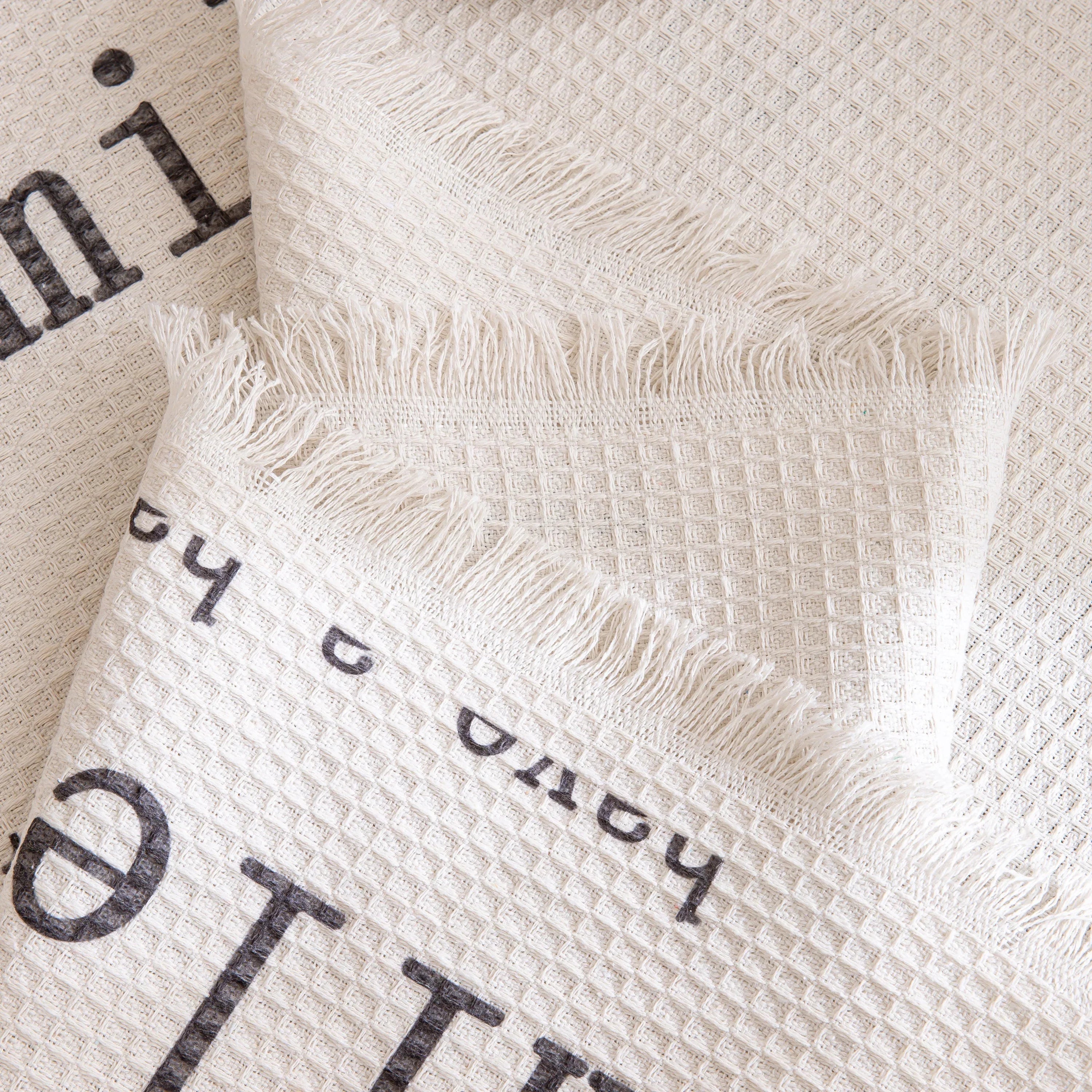 Chenille Sofa Cover Throw, Smile Couch Cover Blanket Throws for Couches, Soft Sofa Towel - TaroTextile