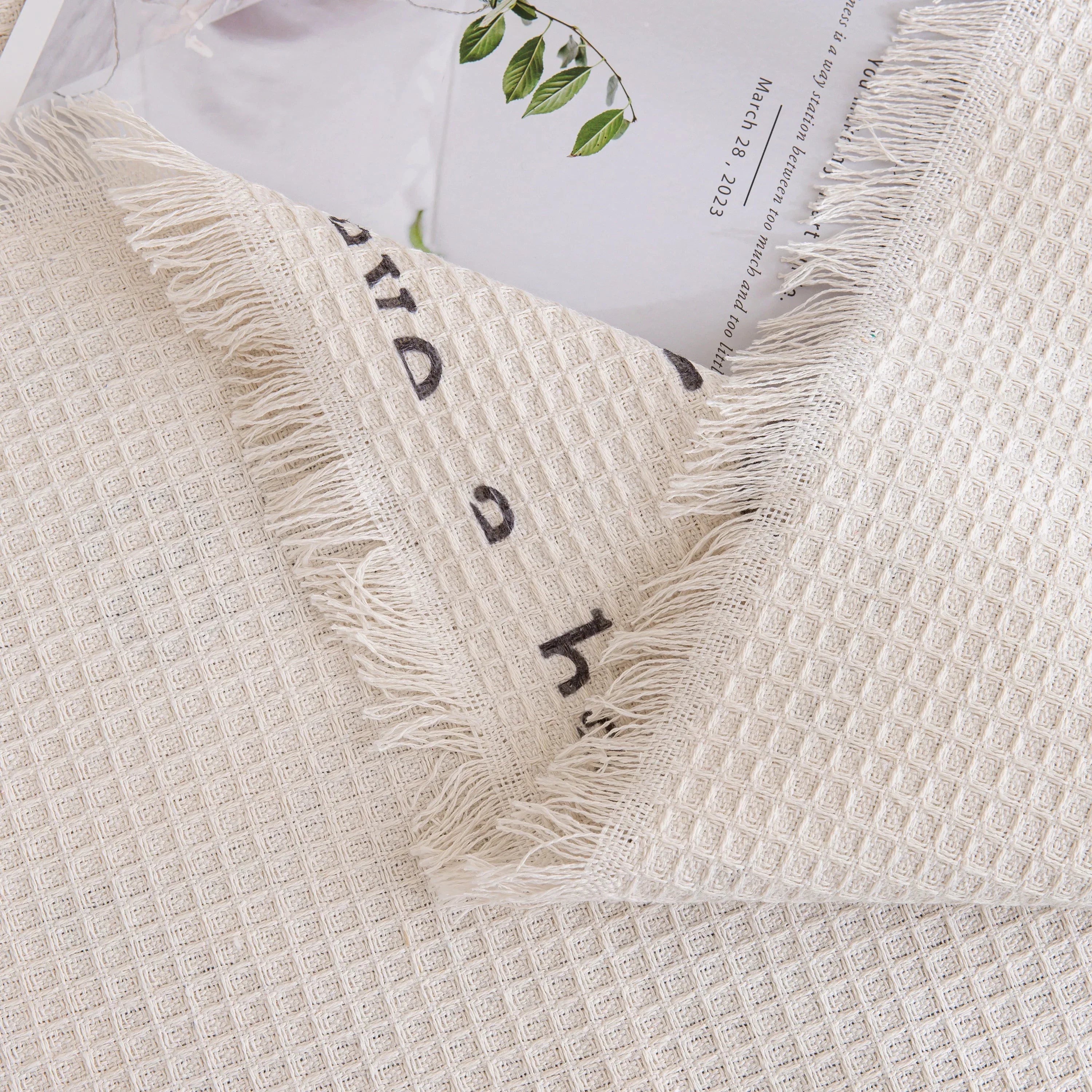 Chenille Sofa Cover Throw, Smile Couch Cover Blanket Throws for Couches, Soft Sofa Towel - TaroTextile