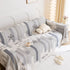 Chenille Sofa Cover Throw, Smile Couch Cover Blanket Throws for Couches, Soft Sofa Towel - TaroTextile