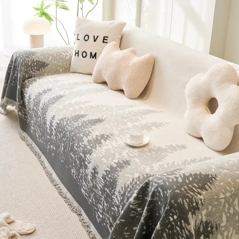 Chenille Sofa Cover Towel Universal Chair Cover Anti-cat Scratch Cushion Couch Cover - TaroTextile