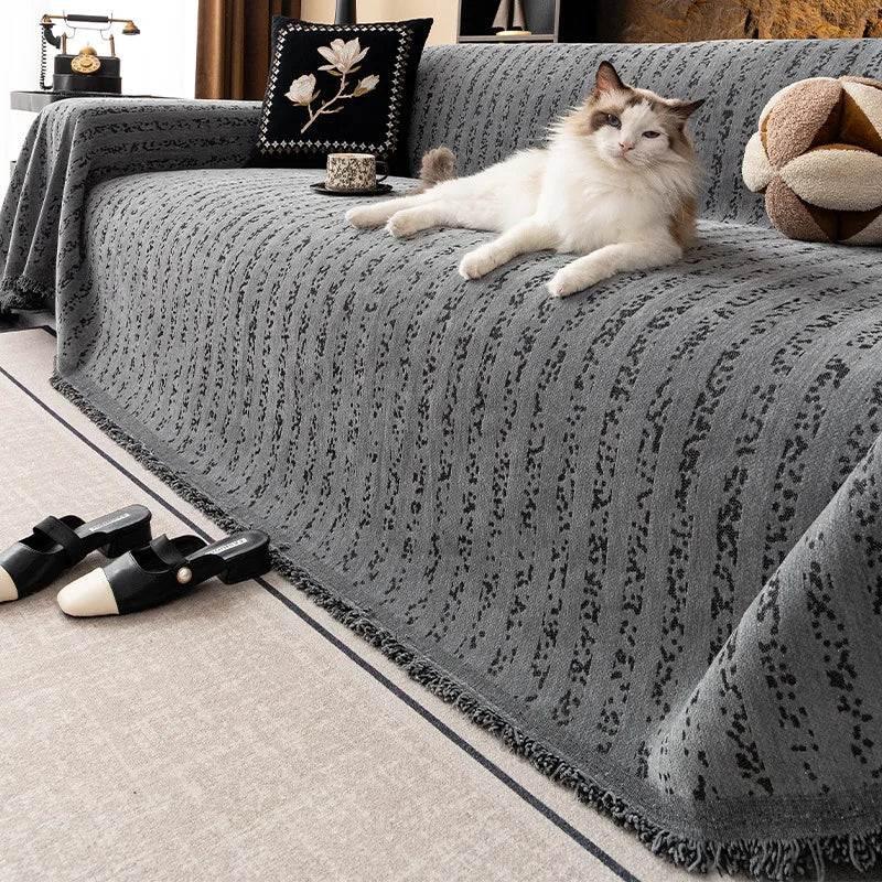Chenille Soft Loveseat Sofa Covers for Dogs Durable Couch Cushion Covers - TaroTextile